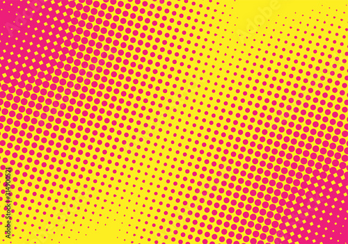 Retro rays comic. Yellow gradient halftone background. pop art style. for sale banner, layout, brochure,page, poster. vector .