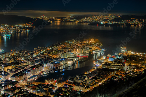 Bergen by night photo
