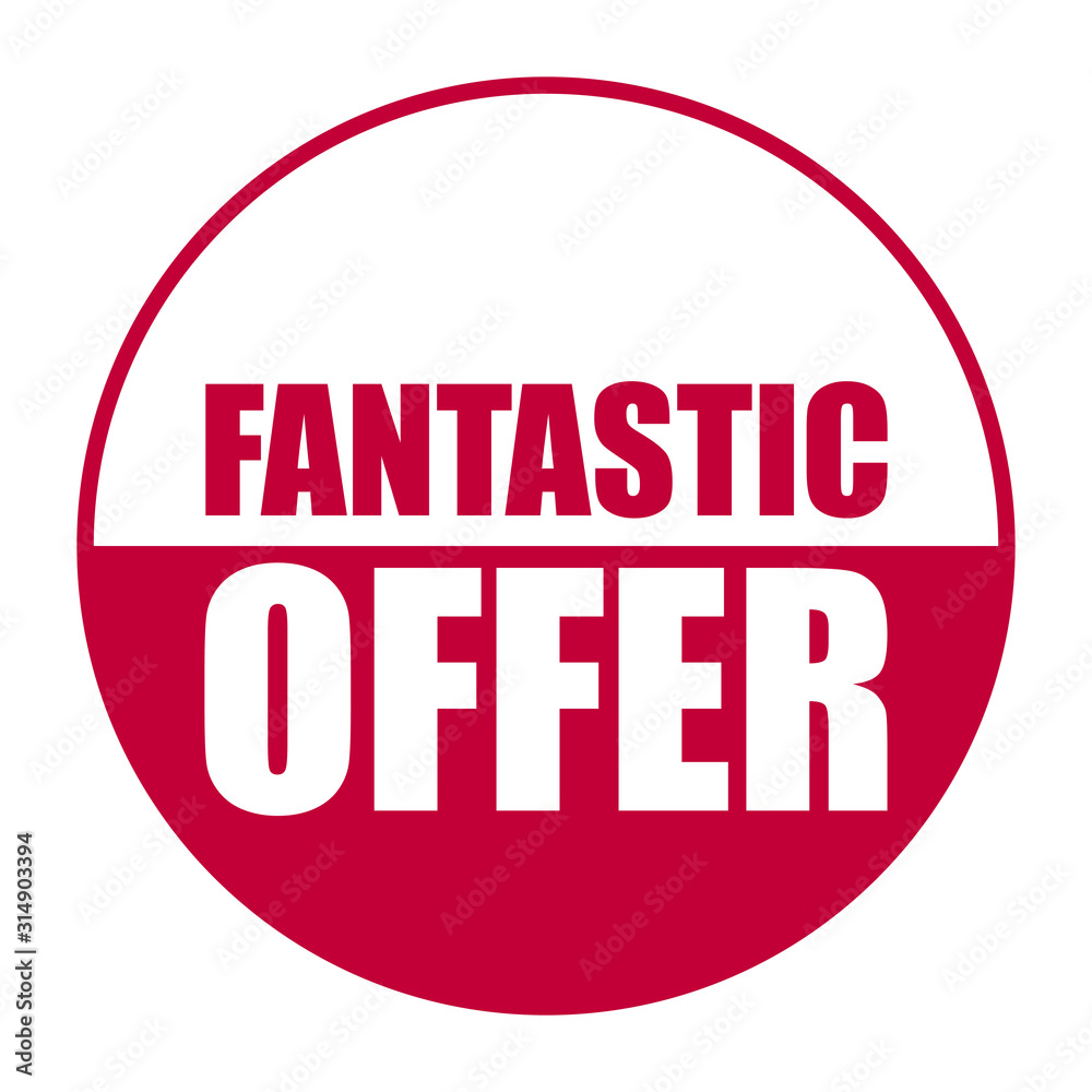 red vector banner fantastic offer red vector banner fantastic offer