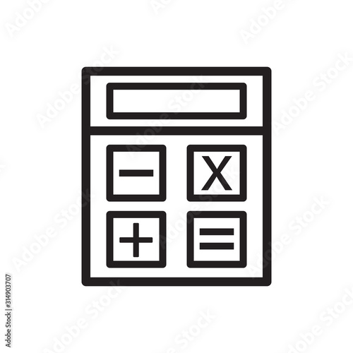 Calculator icon vector design template