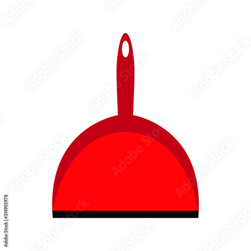 Dust pan icon vector sign