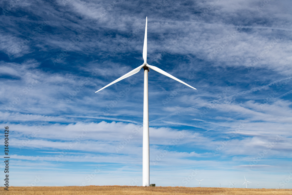 A Wind Turbine on the Eastern Plains of Colorado