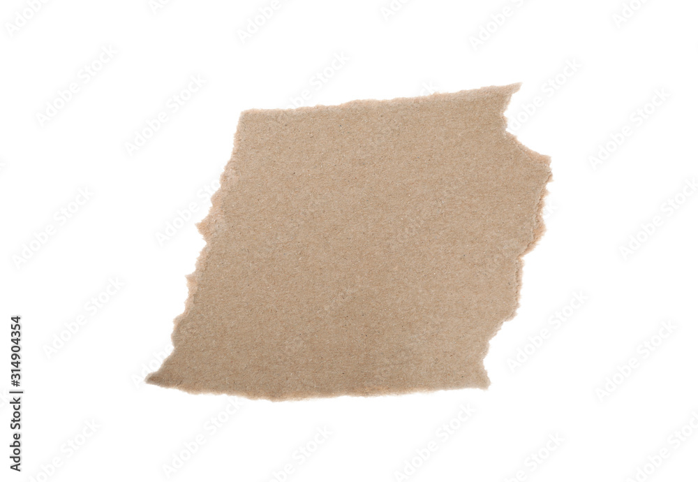 Piece of blank notebook paper isolated on white. Space for design Piece of blank notebook paper isolated on white. Space for design
