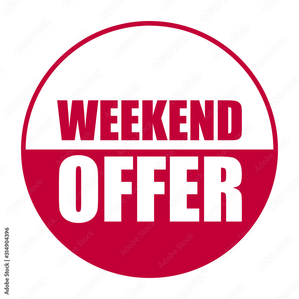 red vector banner weekend offer red vector banner weekend offer