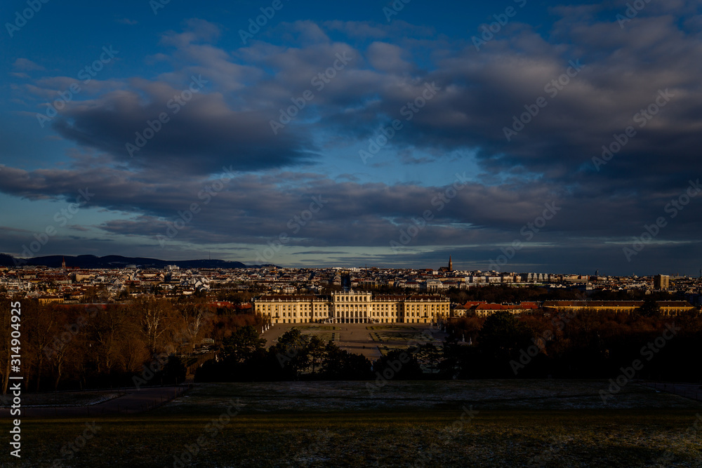 Schloss Schonbrunn palace in Vienna, Austria
