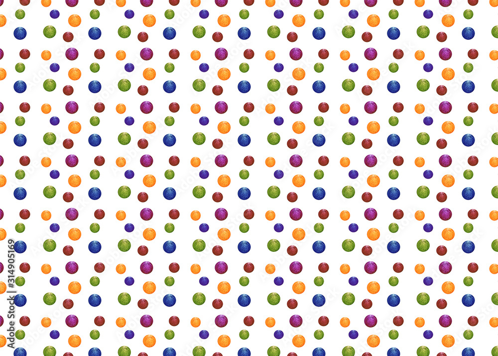 Abstract seamless colorful ball texture design pattern background wallpaper. Gift paper, Wrapping paper or wallpaper design.