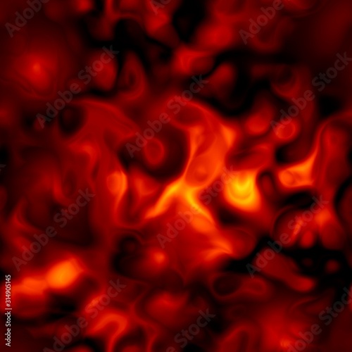 Background abstract seamless pattern of fire. Colors: shadow, forest green, olive green, asparagus, fern.