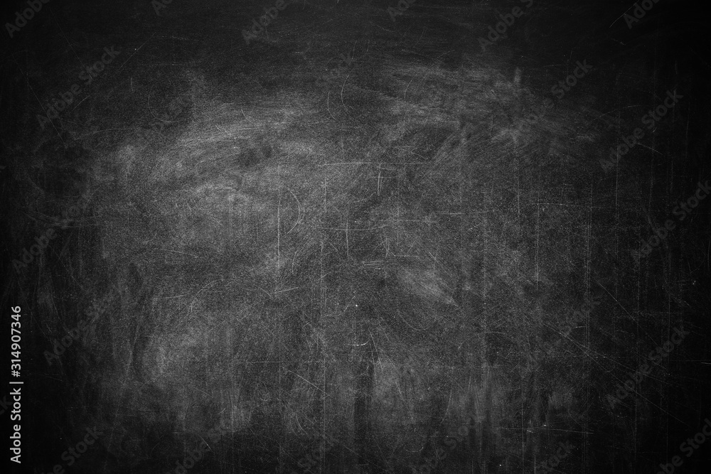 Dirty black chalkboard as background. Space for text Dirty black chalkboard as background. Space for text