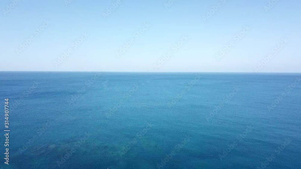 Bird eye view of the treasure of deep blue sea