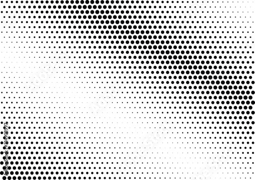 Abstract halftone dotted background. Futuristic grunge pattern, dot and circles. Vector modern optical pop art texture for posters, sites, business cards, cover, postcards, labels, stickers layout.