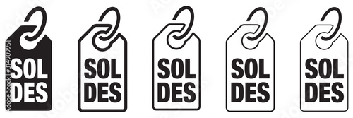 ICÔNE ÉTIQUETTE SOLDES