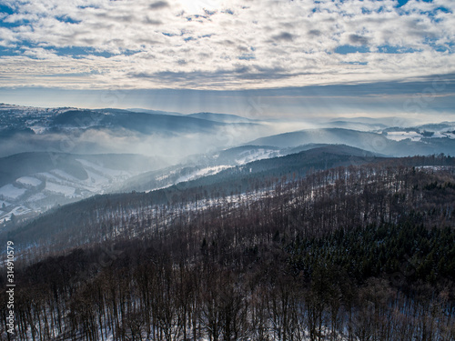 Fototapeta Naklejka Na Ścianę i Meble -  Mountains in Central Europe - Jeseniky Mountains