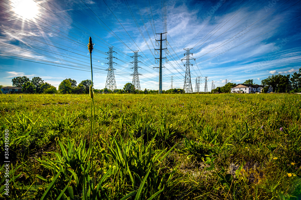 Obraz premium power lines