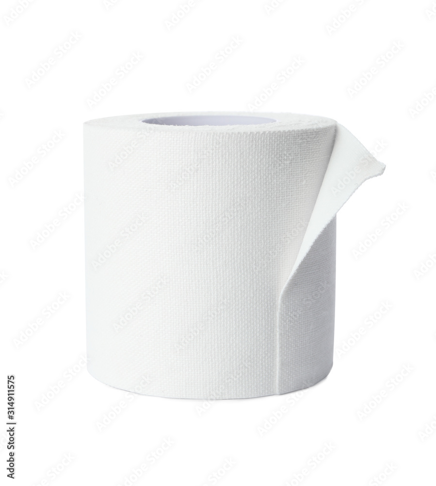 Medical sticking plaster roll isolated on white Medical sticking plaster roll isolated on white