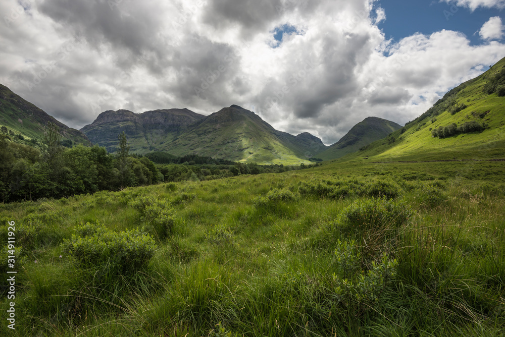 Fototapeta premium Glencoe w szkockich górach.