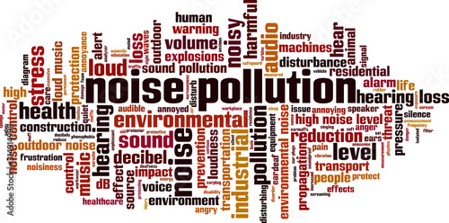Noise pollution word cloud