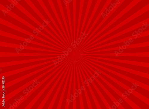 Sunlight abstract background. red color burst background. Vector illustration.