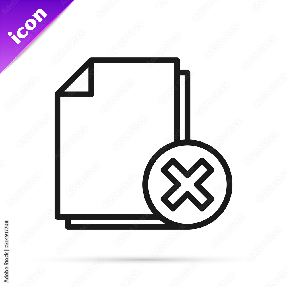 Delete Document Icon