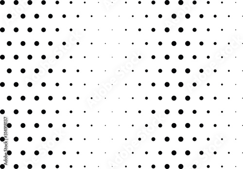 Abstract halftone dotted background. Futuristic grunge pattern, dot, circles. Vector modern optical pop art texture for posters, sites, business cards, cover, labels mockup, vintage stickers layout.