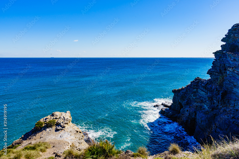 Sea coast landscape in Spain Sea coast landscape in Spain