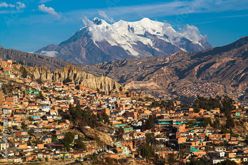 Bild auf Leinwand Vista de la ciudad de La Paz