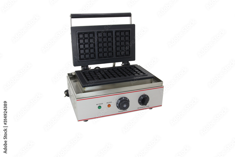 Fototapeta premium Professional Waffle Maker isolated white background