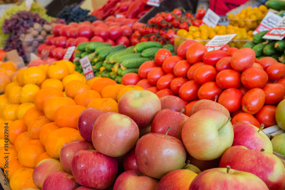 fresh fruits and vegetables