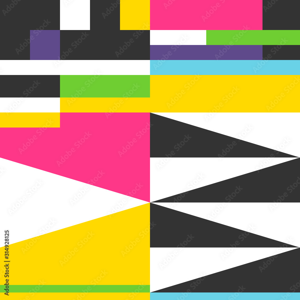 Color block abstract geometric pattern. Composition 17 Color block abstract geometric pattern. Composition 17