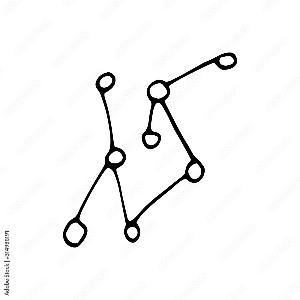 Single element of graph in doodle business set. Hand drawn vector illustration for cards, posters, stickers and professional design. Single element of graph in doodle business set. Hand drawn vector illustration for cards, posters, stickers and professional design.