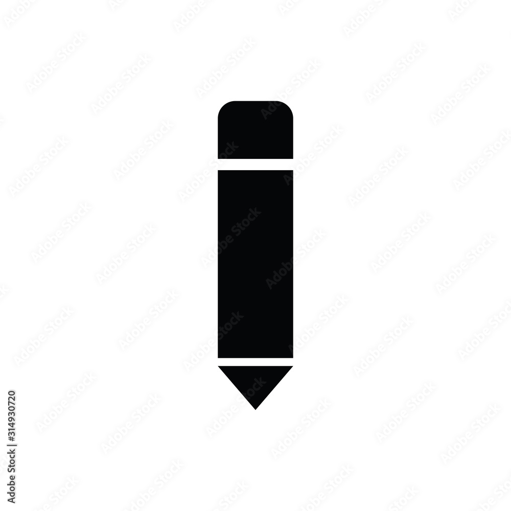 pen icon. pencil icon. black vector symbol of pen or pencil pen icon. pencil icon. black vector symbol of pen or pencil
