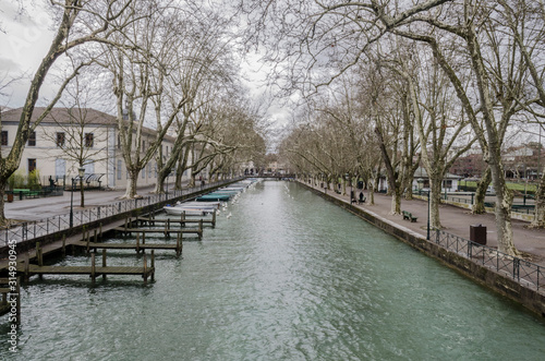 Canal du Vasse from the Pont des Amours at Annecy France © Sofia ZA