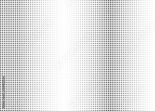 Abstract halftone dotted background. Monochrome pattern with stars. Vector modern pop art texture for posters, sites, business cards, postcards, labels, cover, stickers. Design mock-up layout.