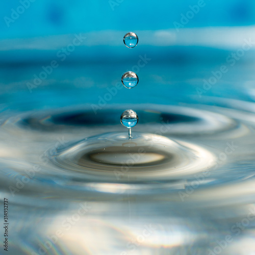 close up conceptual photo of water drops splashing 