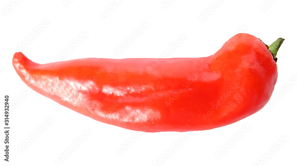 red bell pepper on a white background isolated red bell pepper on a white background isolated
