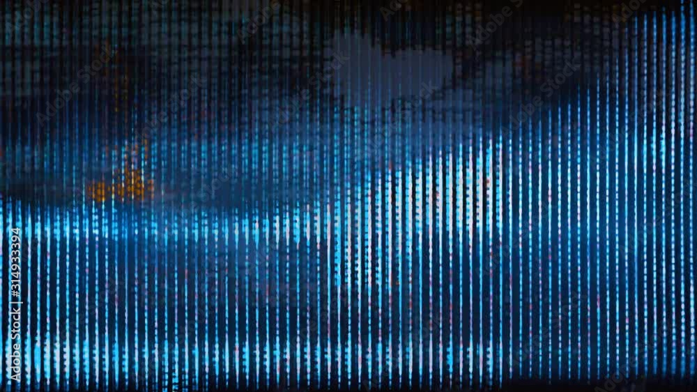 TV Noise 1155: Television static malfunction (Loop).