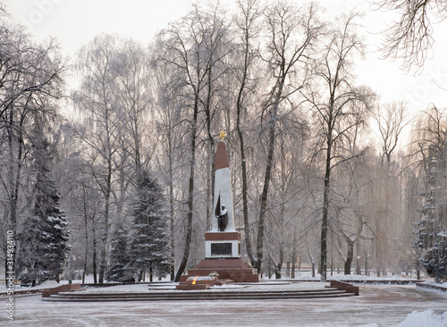 Monument to soviet soldiers and partisans in Grodno. Belarus