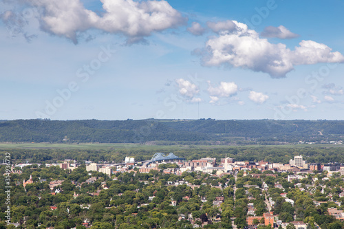 Bridge Over the Mississippi River, View from Grand Dad's Bluff, La Crosse, Wisconsin photo