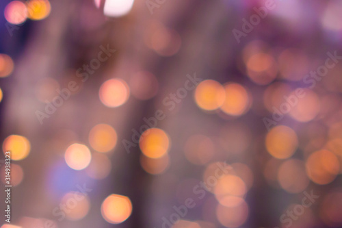 Colorful bokeh defocused blurred lights. Abstract background
