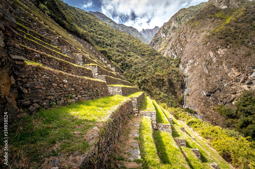 Choquequirao Inca ruins in Peru photo