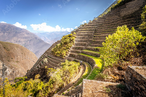 Choquequirao Inca ruins in Peru photo