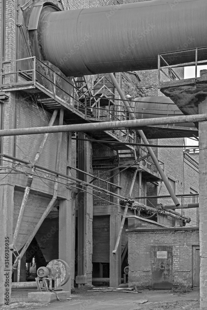 old factory building under construction old factory building under construction