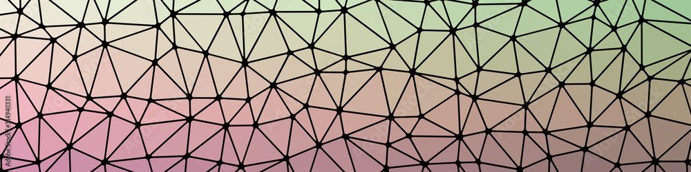 Abstract Low Polygon gradient Generative Art background illustration