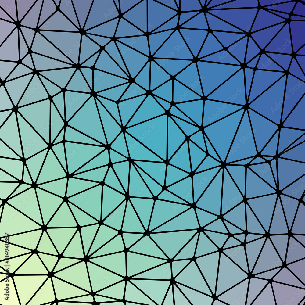 Obraz premium Abstract Low Polygon gradient Generative Art background illustration