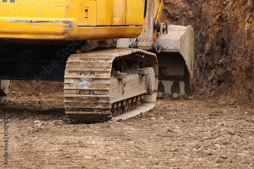 CRAWLER EXCAVATOR on the construction site
