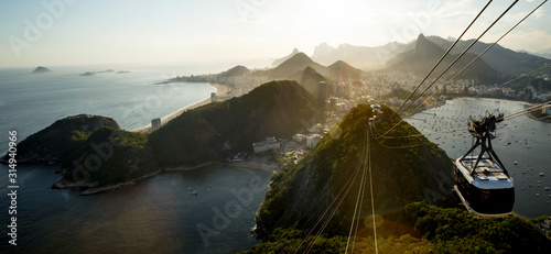 Panorama of Rio de Janeiro with Sugarloaf mountain, Brazil