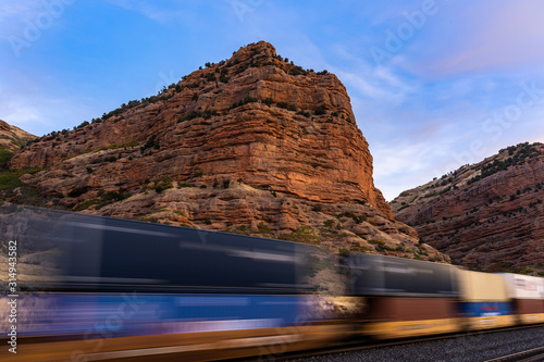 Motion in travel Echo Canyon Road, Utah