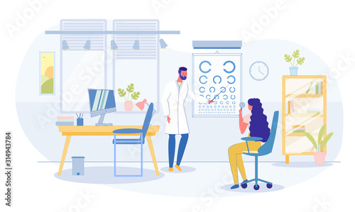 Vision Checkup and Eye Examination in Hospital