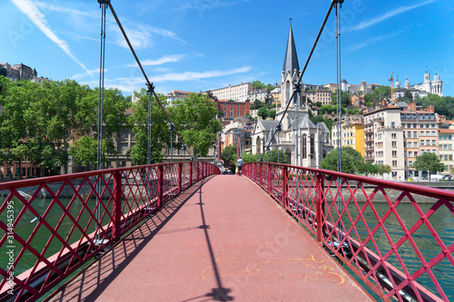 Lyon, France in a beautiful summer day