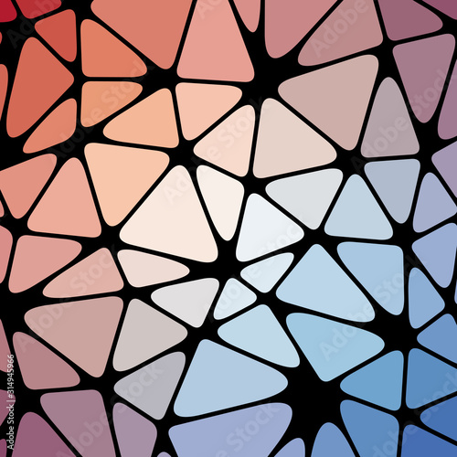 Abstract Low Polygon gradient Generative Art background illustration