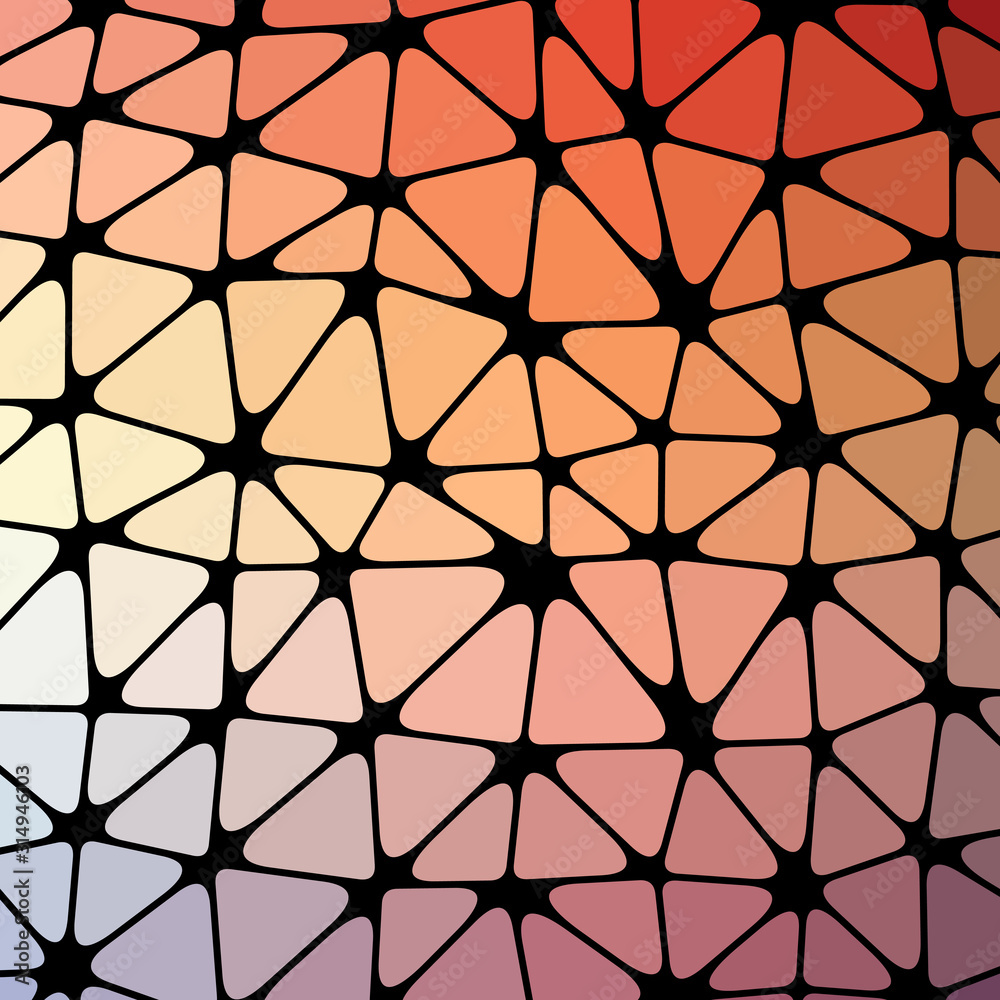 Fototapeta premium Abstract Low Polygon gradient Generative Art background illustration